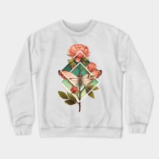 Geometric Cicada Crewneck Sweatshirt